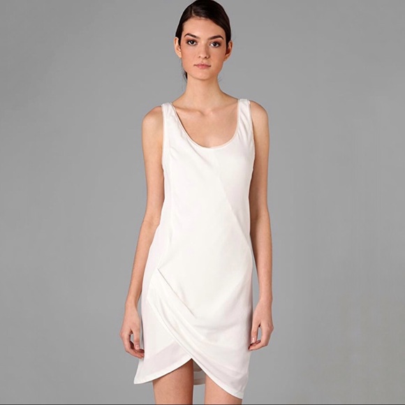 Helmut Lang Dresses & Skirts - HELMUT LANG Relic Side Twist Crepe Draped Dress